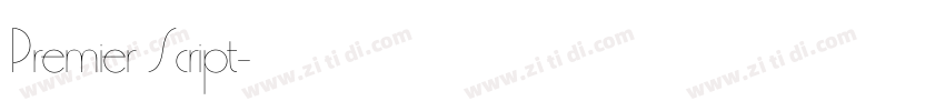Premier Script字体转换